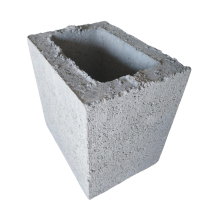 MEIO BLOCO ESTRUTURAL M-15 - CLASSE B-A - 4MPa-12MPa - 14x19x19cm